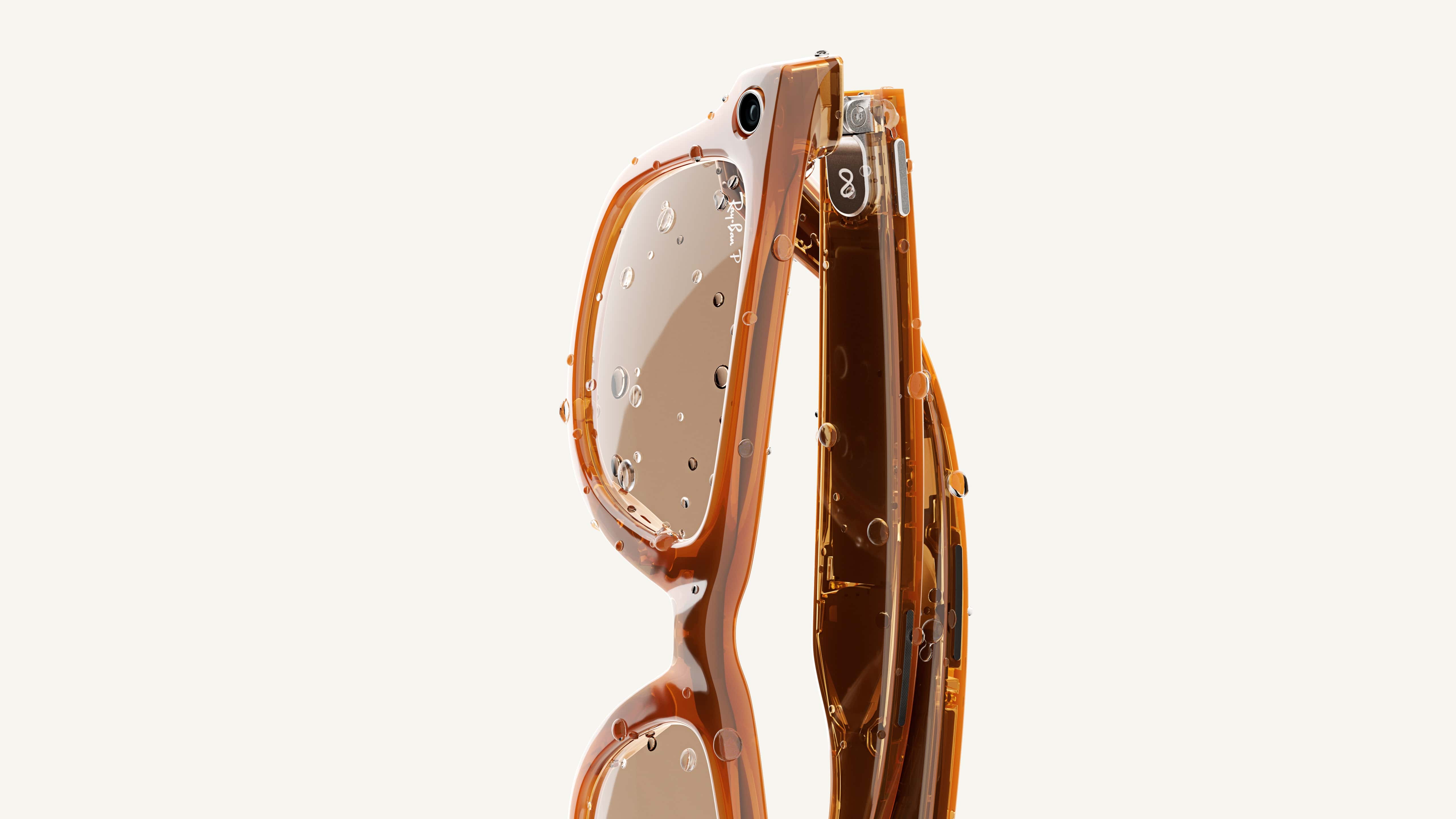 RayBan Meta Smart Glasses with water dripped on them