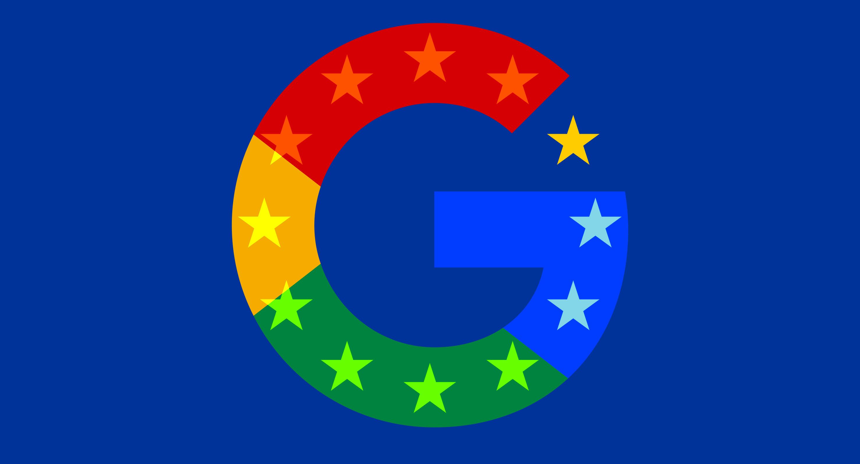 The Google logo used in Europe