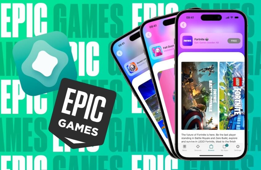 Fortnite on AltStore app phone mock up