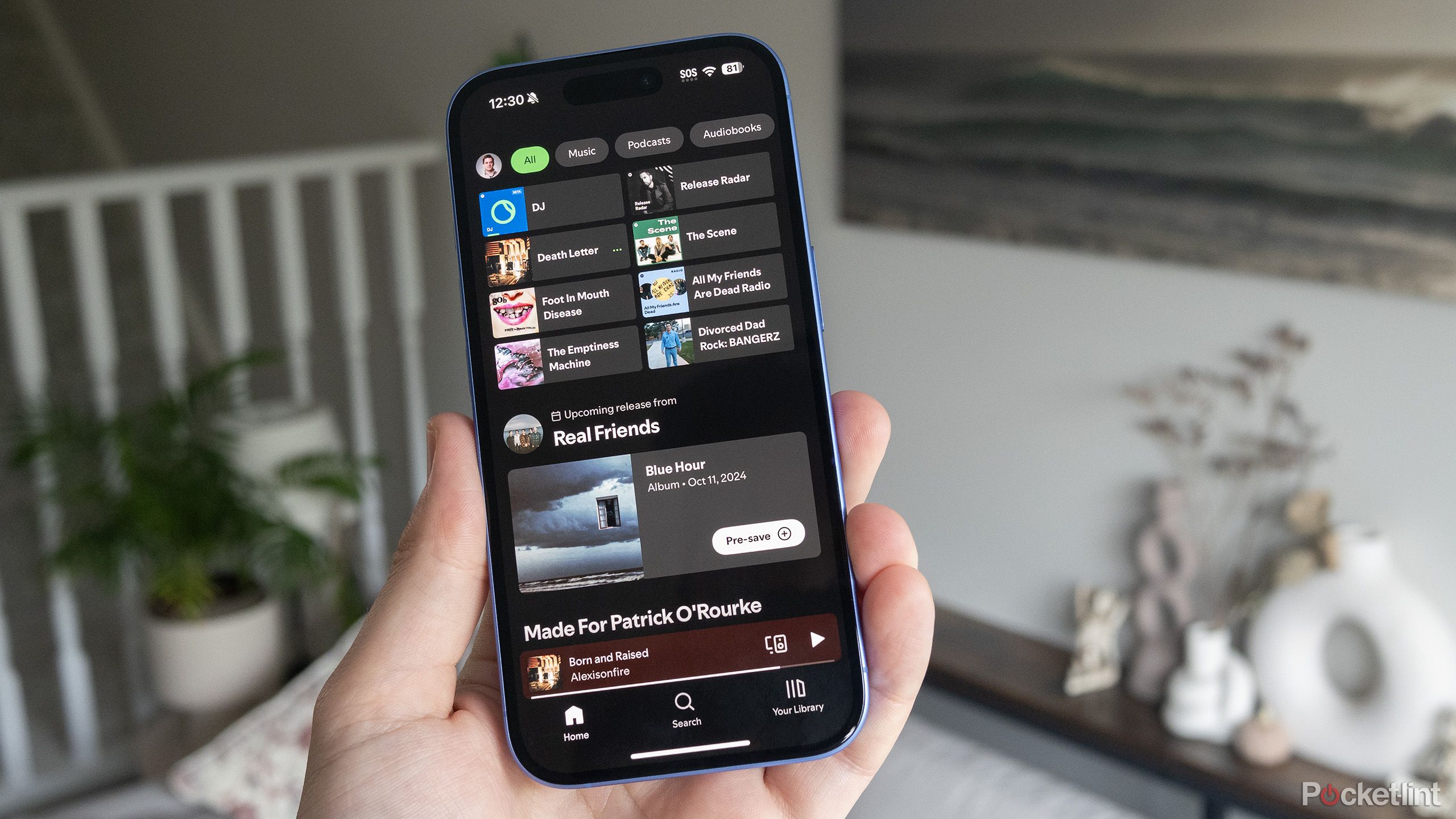 Spotify on the iPhone 16