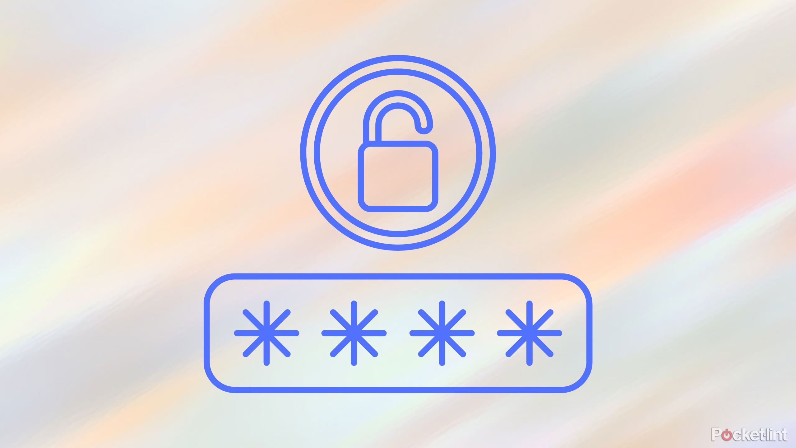 A lock and passcode rendering. 