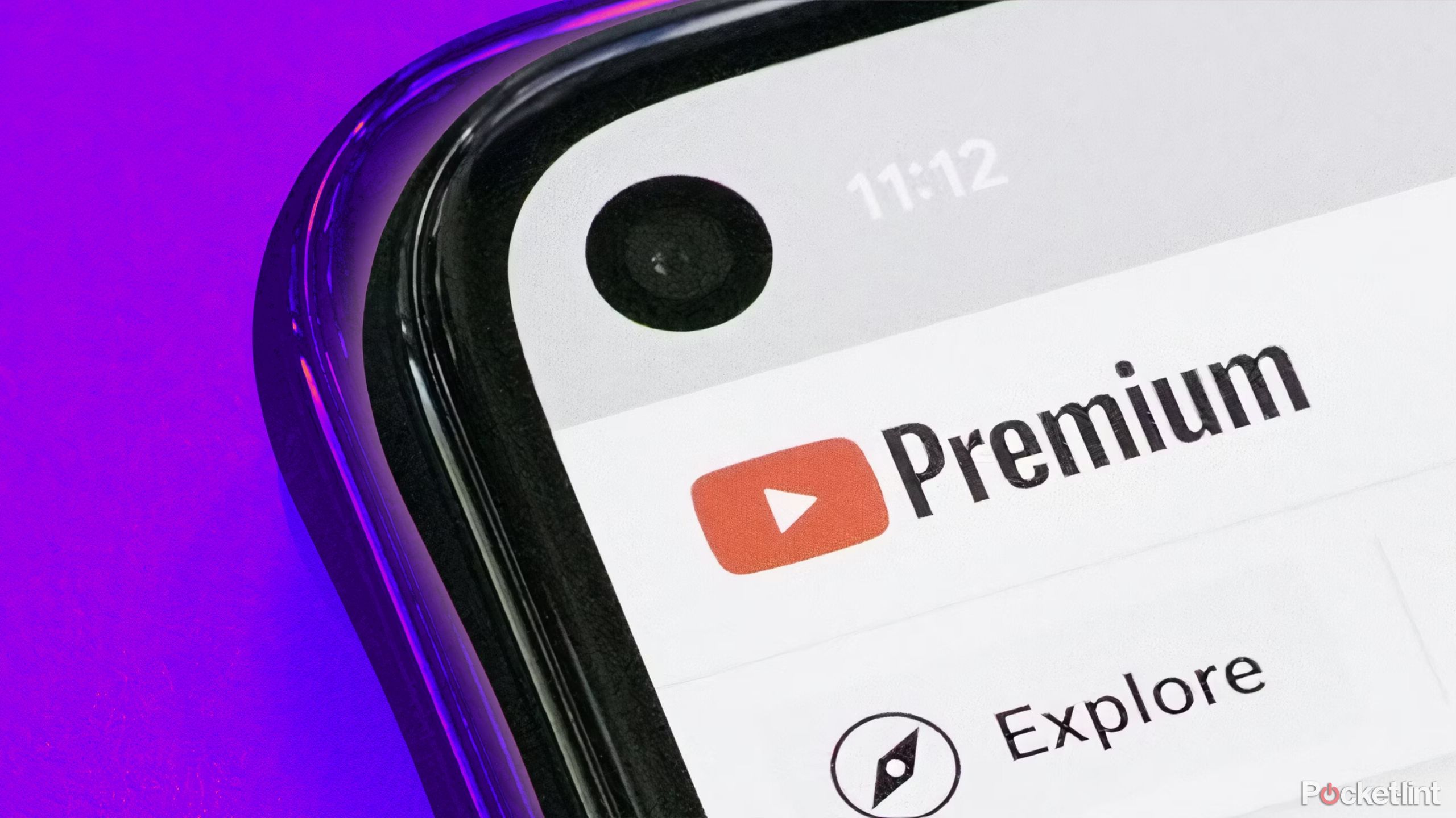 YouTube Premium on a phone. 