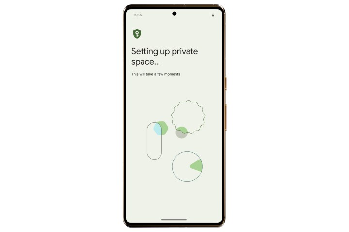 Initializing Private Space on Android 15