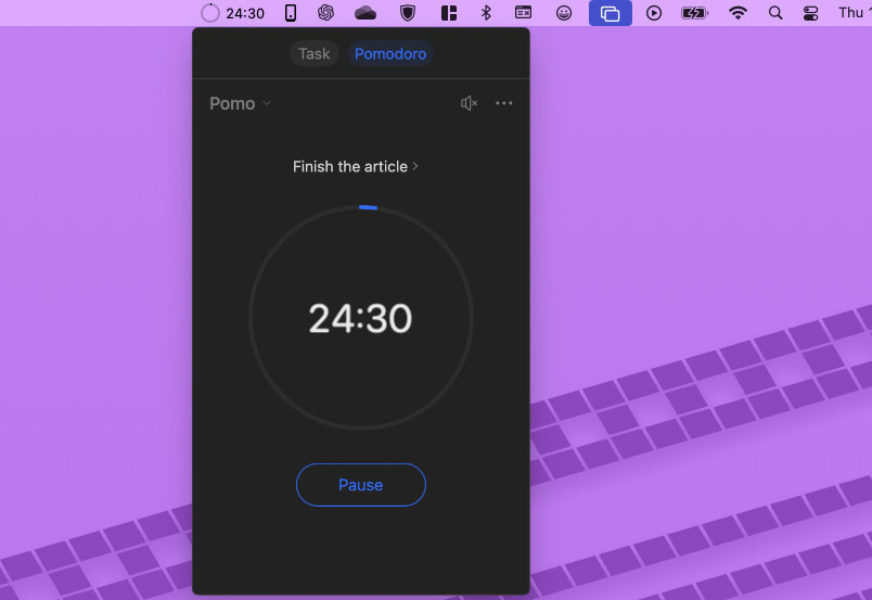 ticktick pomodoro timer