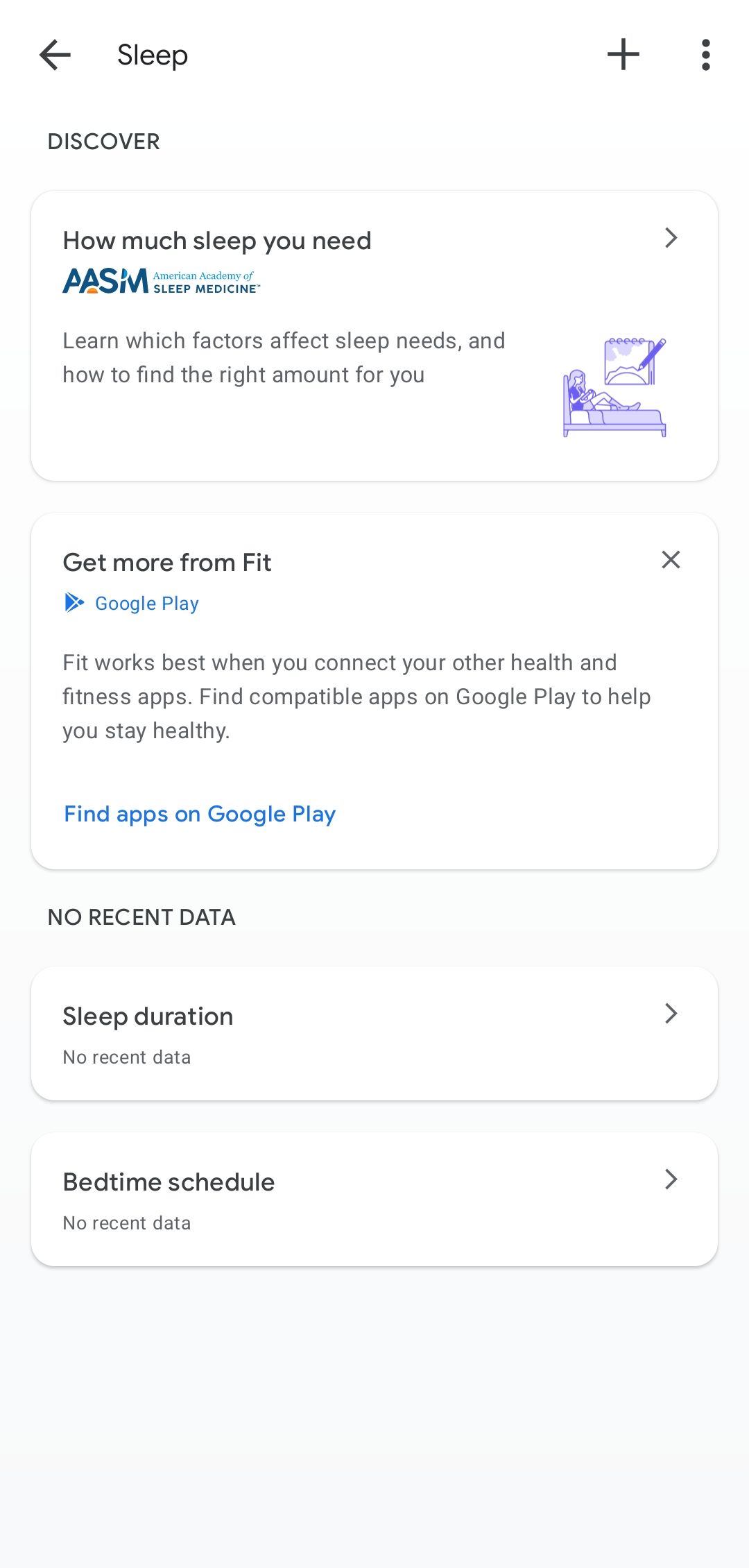 track sleep google fit