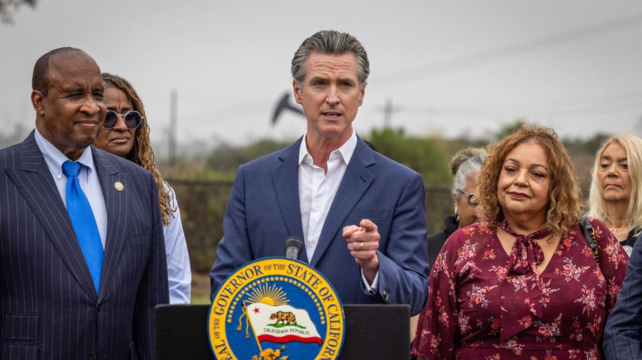 Newsom at press conference