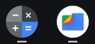 Android taskbar icon when no windows are minimized