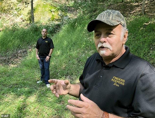 The FBI based its request for a seizure warrant partly on work done by Dennis (right) and Kem (left) Parada: a father-son pair of treasure hunters who had made hundreds of trips to the area