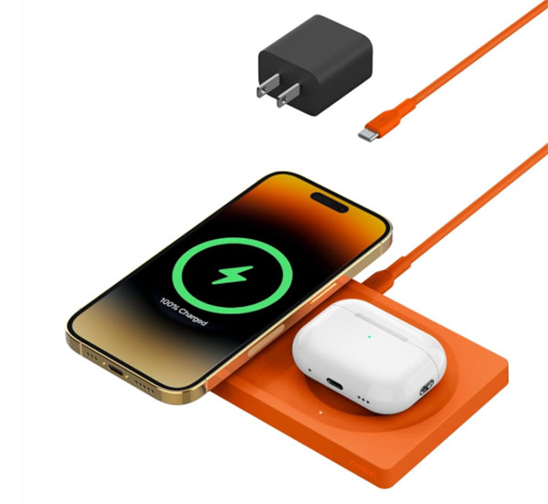 Belkin BoostCharge Wireless 2-in-1 Charger Orange