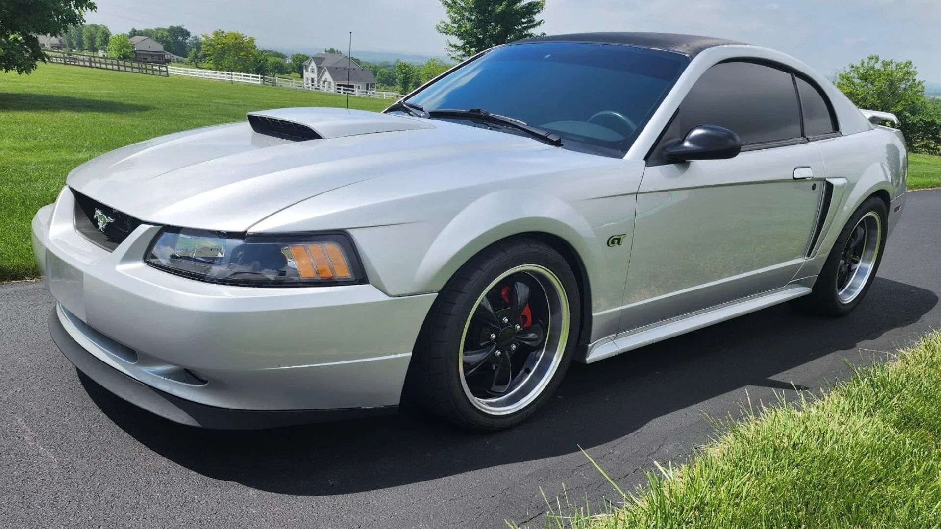 Silver Ford Mustang GT Coupe