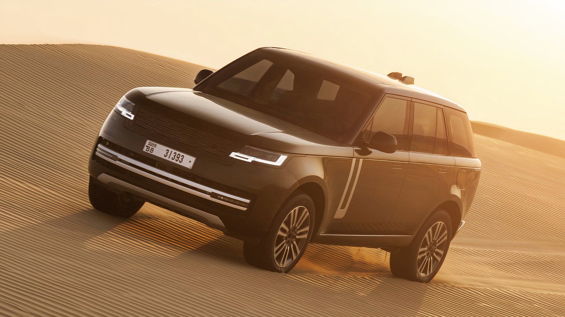 black Range Rover EV