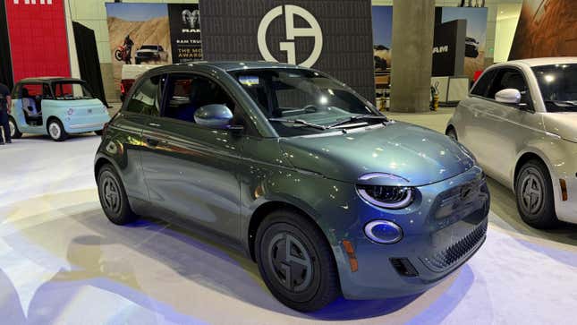 Image for article titled 2025 Fiat 500e Giorgio Armani Is As Gimmicky As It Gets And We Need More Cars Like It