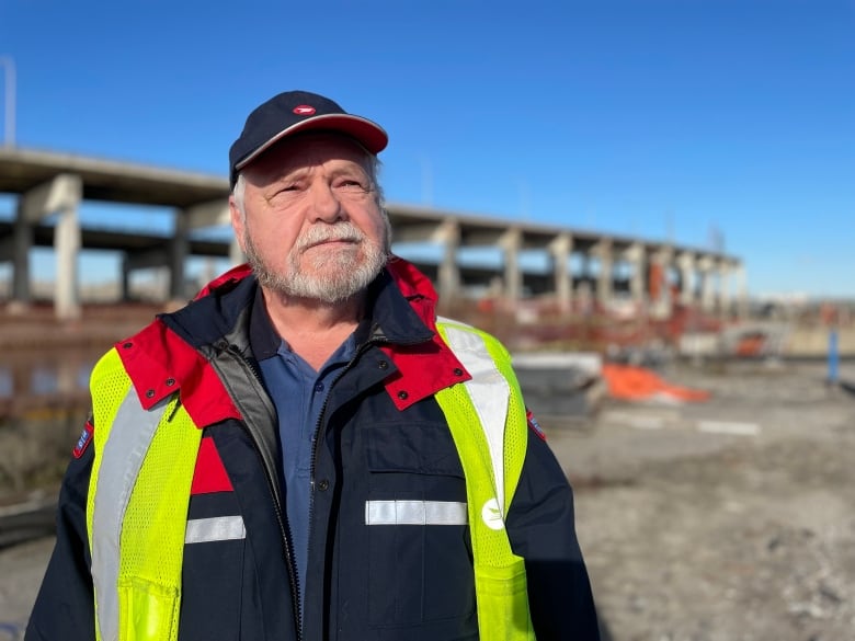 Rick Harper, a Canada Post tractor-trailer driver, is seen in a picture taken in Toronto.