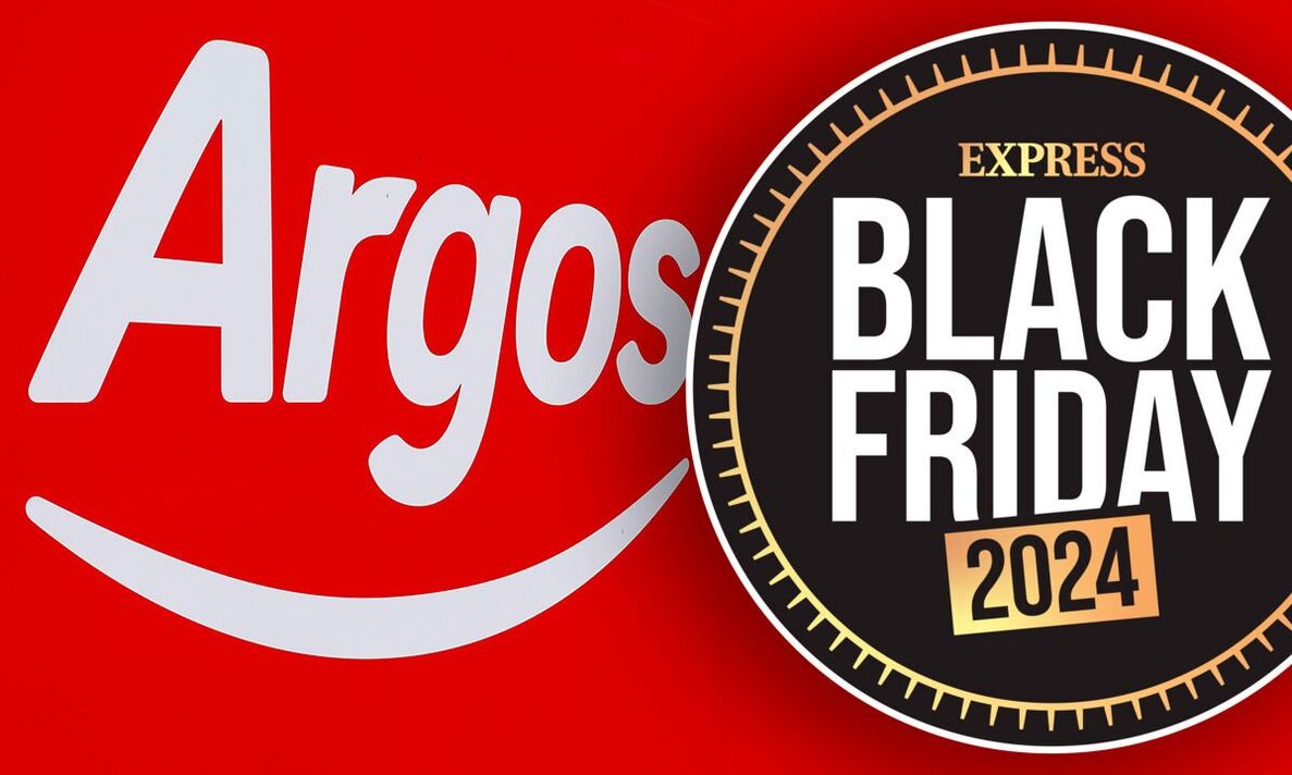 Argos logo with Black Friday stamp