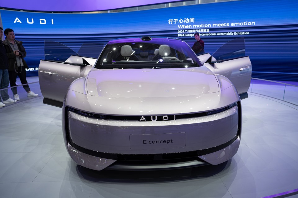 The Audi E Concept is on display during the 2024 Guangzhou International Automobile Exhibition