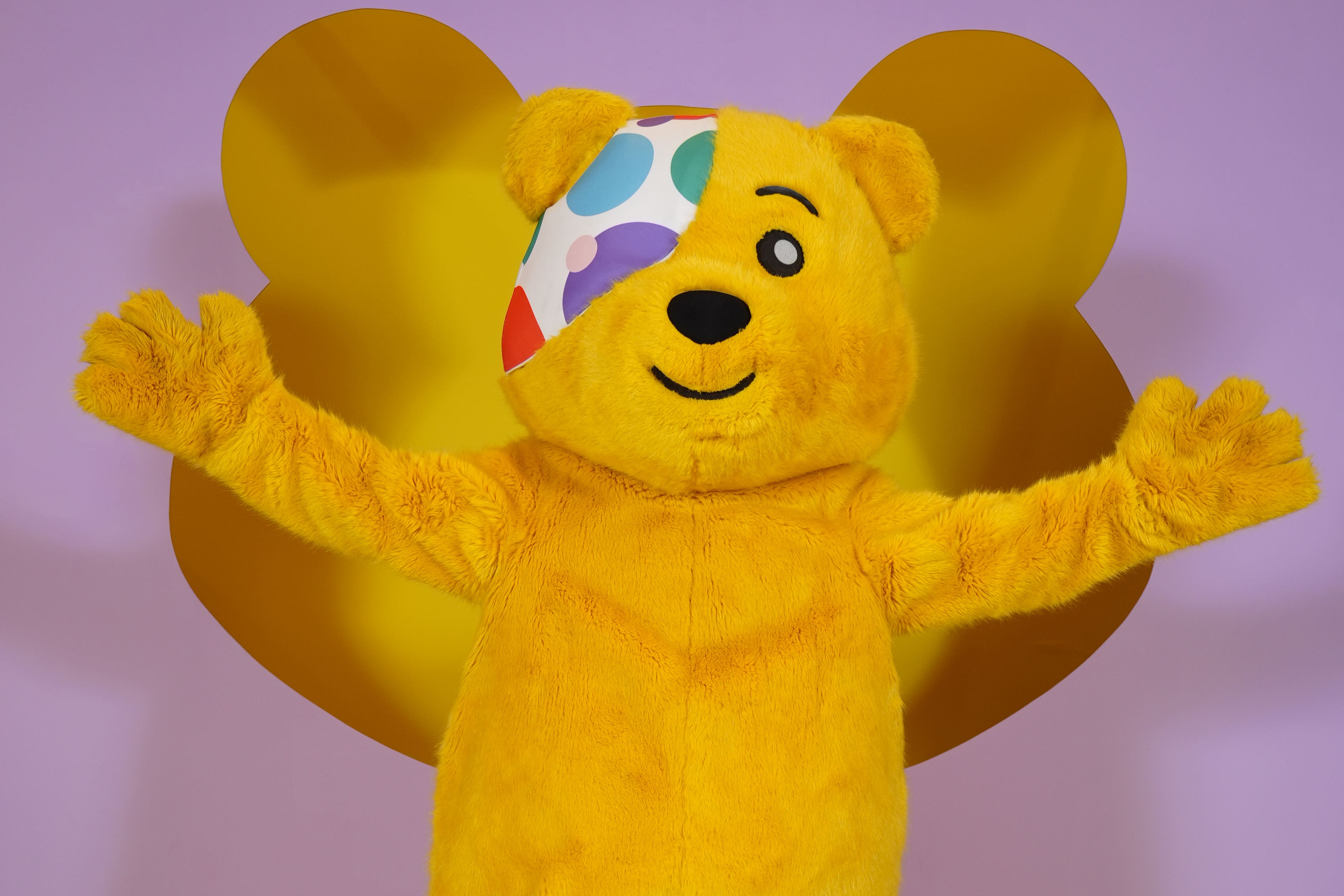 Pudsey Bear at the BBC Children In Need appeal show at MediaCityUK in Salford