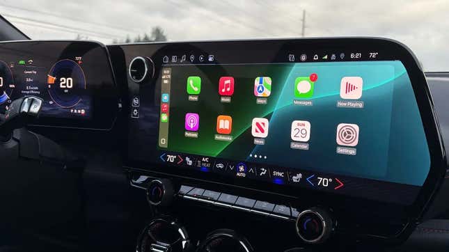 Image for article titled GM Did Away With Apple CarPlay And Android Auto In Its EVs. This Aftermarket Kit Gives It Back