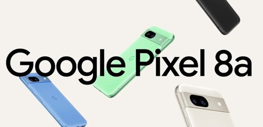 Google Pixel 8a phone flyer