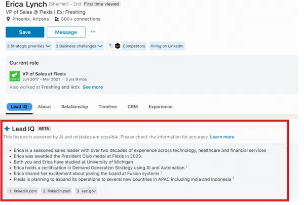 LinkedIn Lead IQ