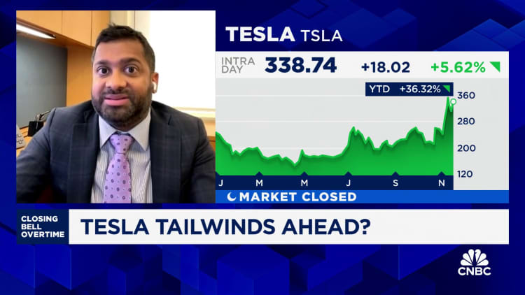 Self-driving justifies Tesla's market cap more than car sales, says RBC's Tom Narayan