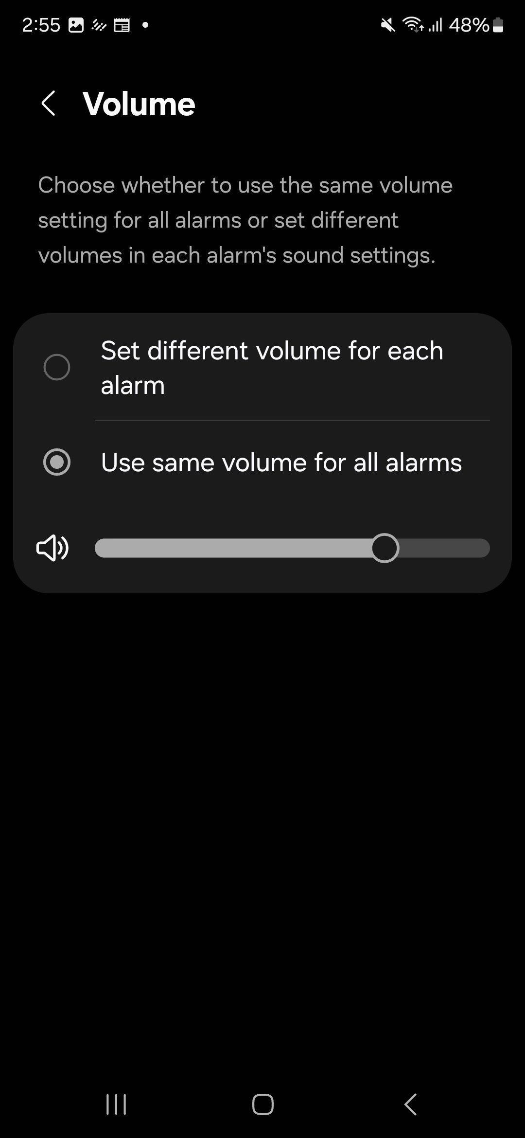 One UI 7 Clock app Universal volume control 2