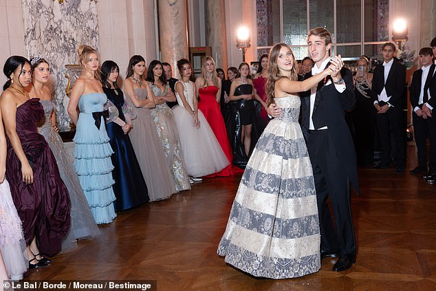 Lucia - who is Sophia Loren's granddaughter - was accompanied by her date, Count Alberico di Carpegna Brivio, who is descended from Italian nobility.