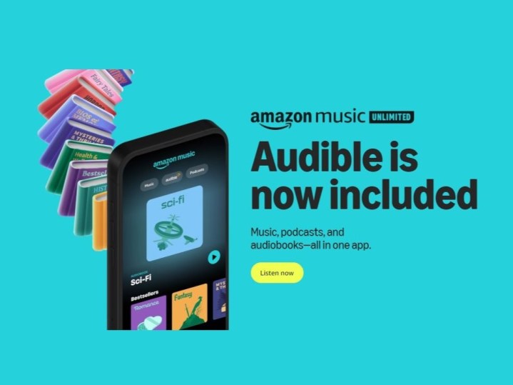 Audible Now Included Amazon Music Unlimited