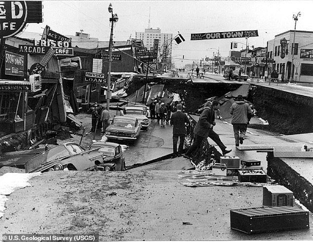 In 1964, another magnitude 9.2 earthquake struck Anchorage, Alaska. This event is known as the Great Alaskan Earthquake