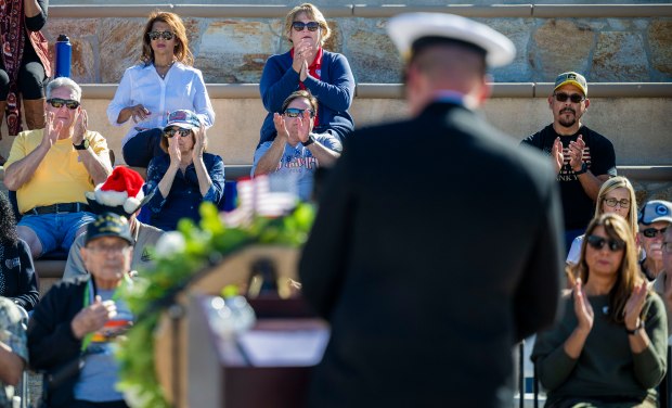 Capt. Joseph C. Burgon, commanding officer of the Naval Surface...