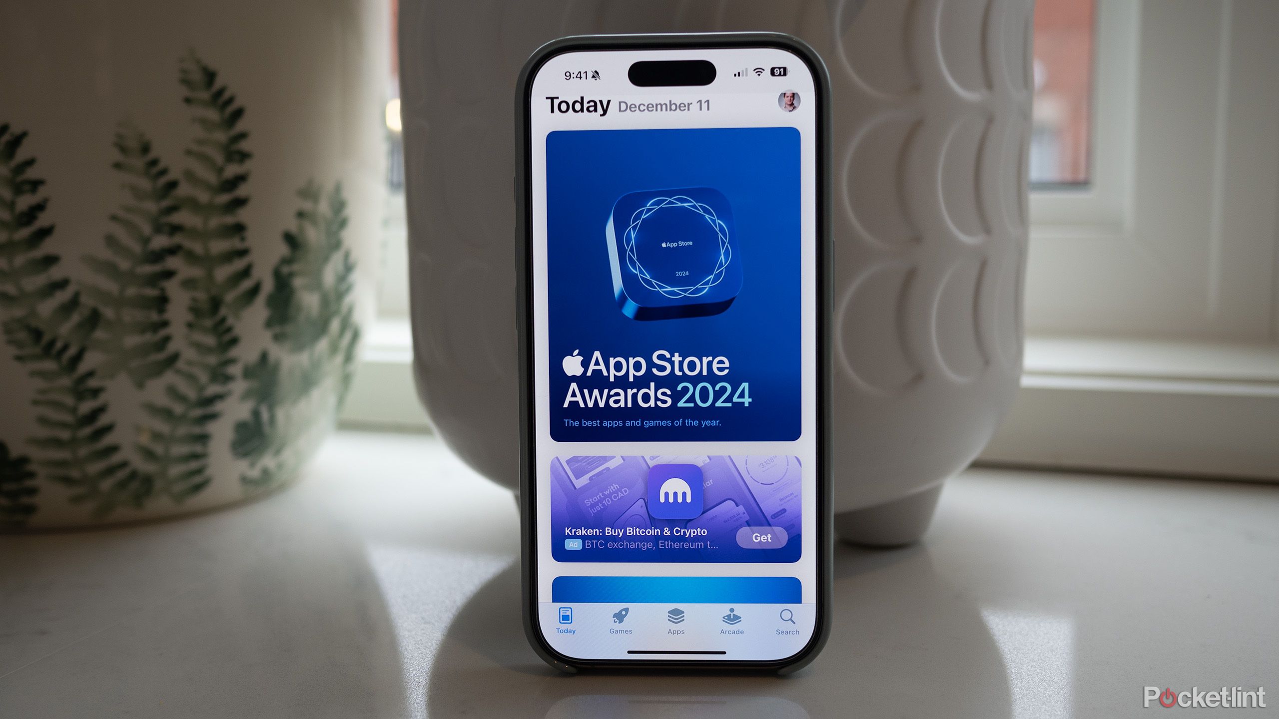 Apple App Store Awards 2024 splash screen on an iPhone