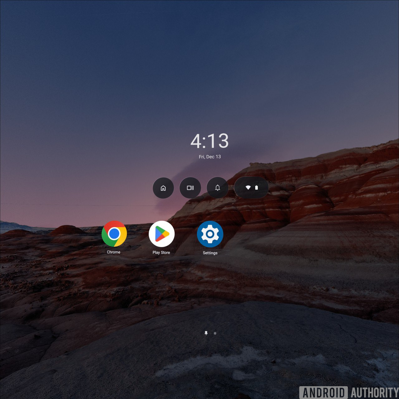 Home screen in Android XR