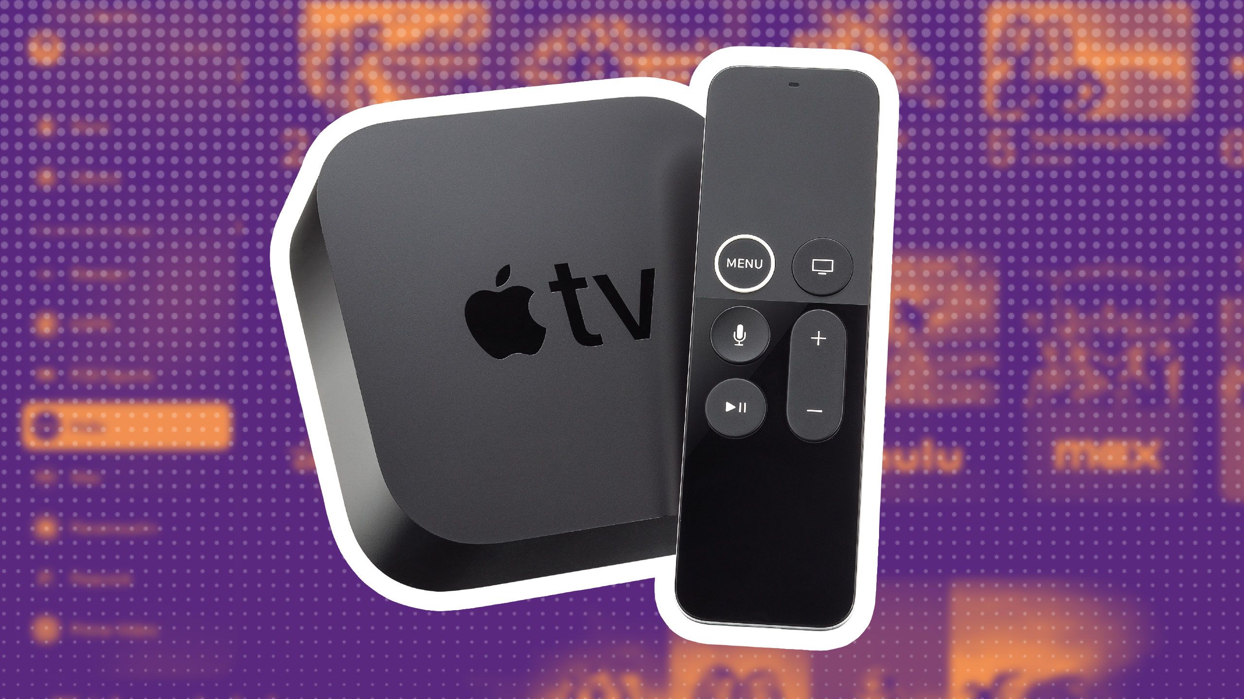 An Apple TV 4k remote and device. 