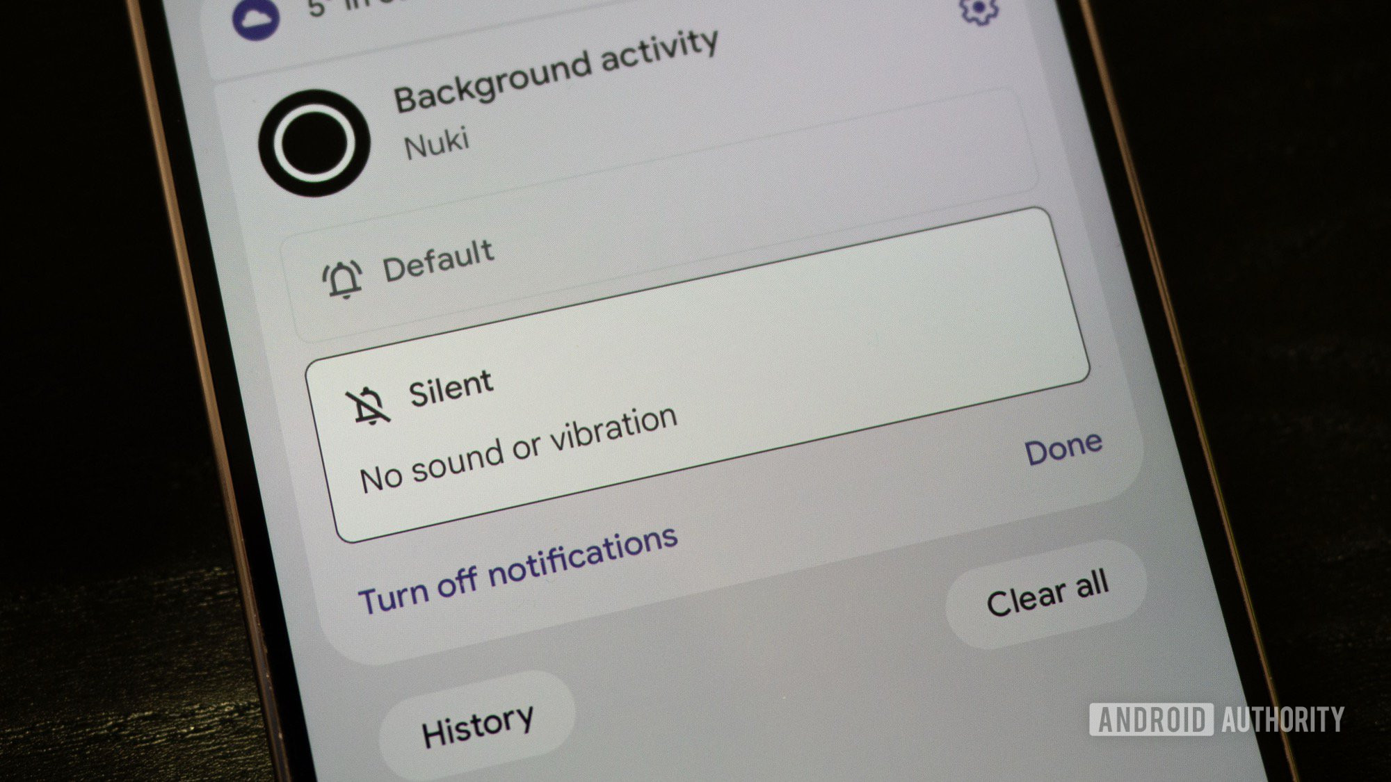 android notification tricks silence minimize