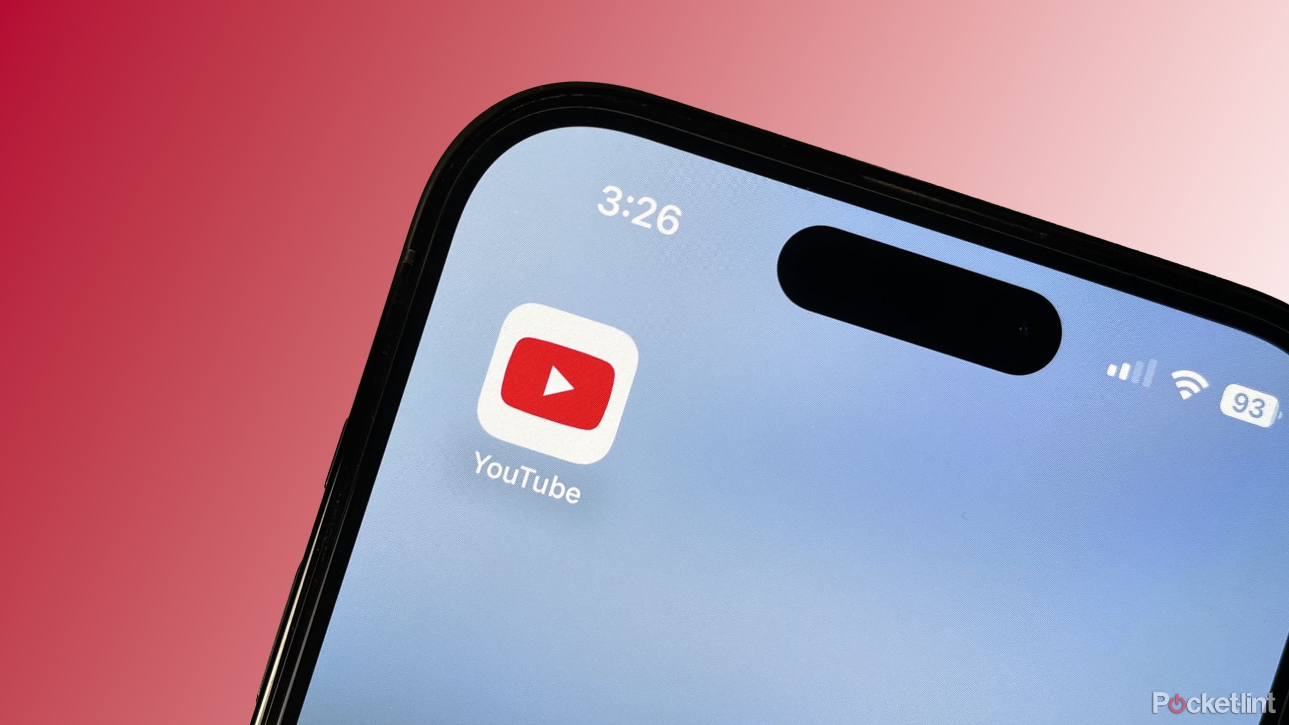 YouTube app on iPhone