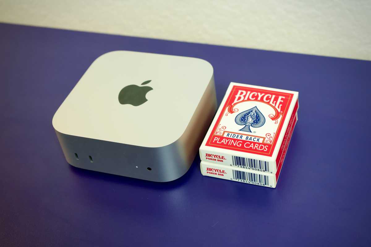 M4 Mac mini playing cards