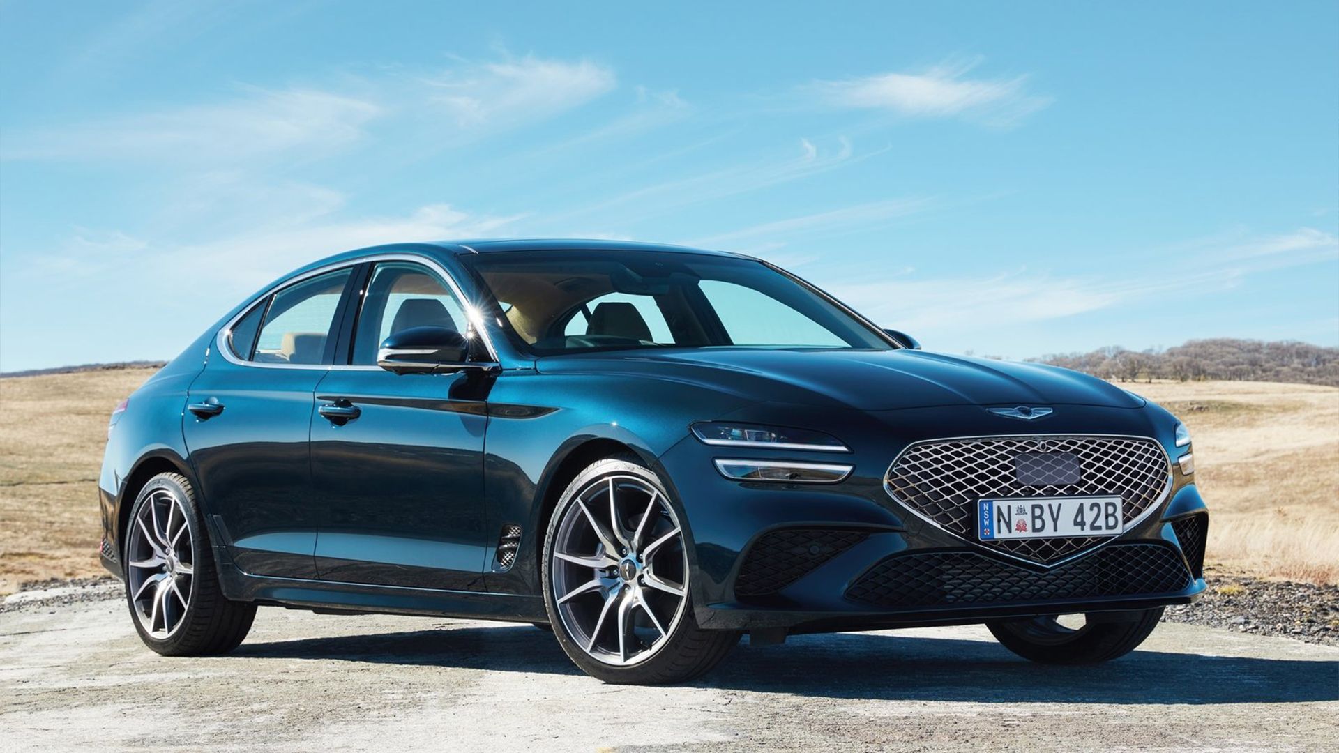 2022 blue Genesis G70 