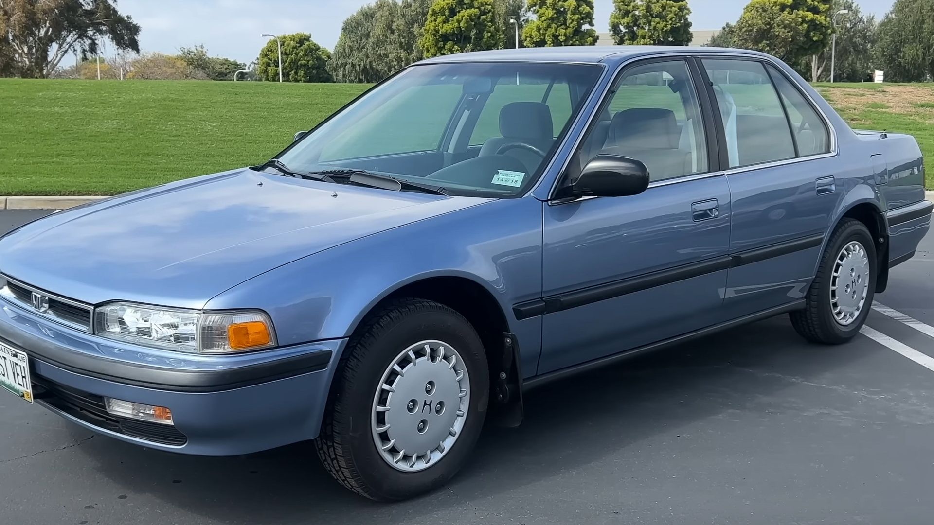 Blue 1990 Honda Accord-06