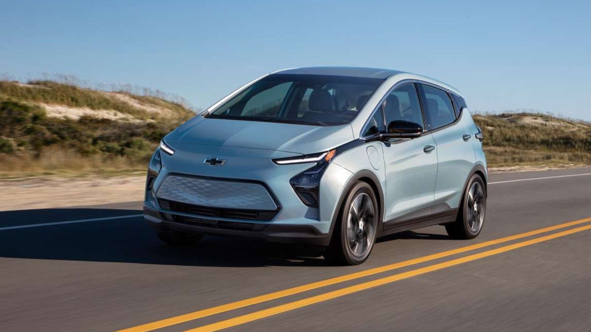 Silver Chevrolet Bolt EV