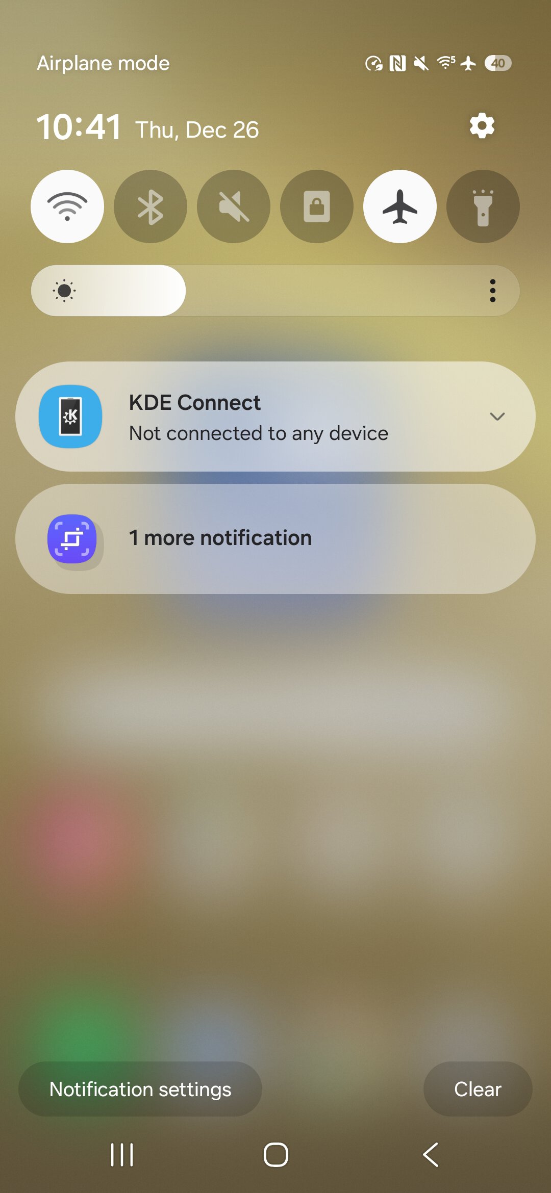 One UI 7 minimized notifications filtered