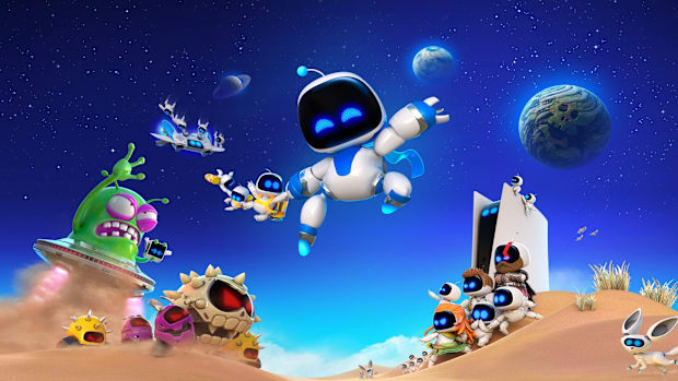 The cover art for Astro Bot on PS5