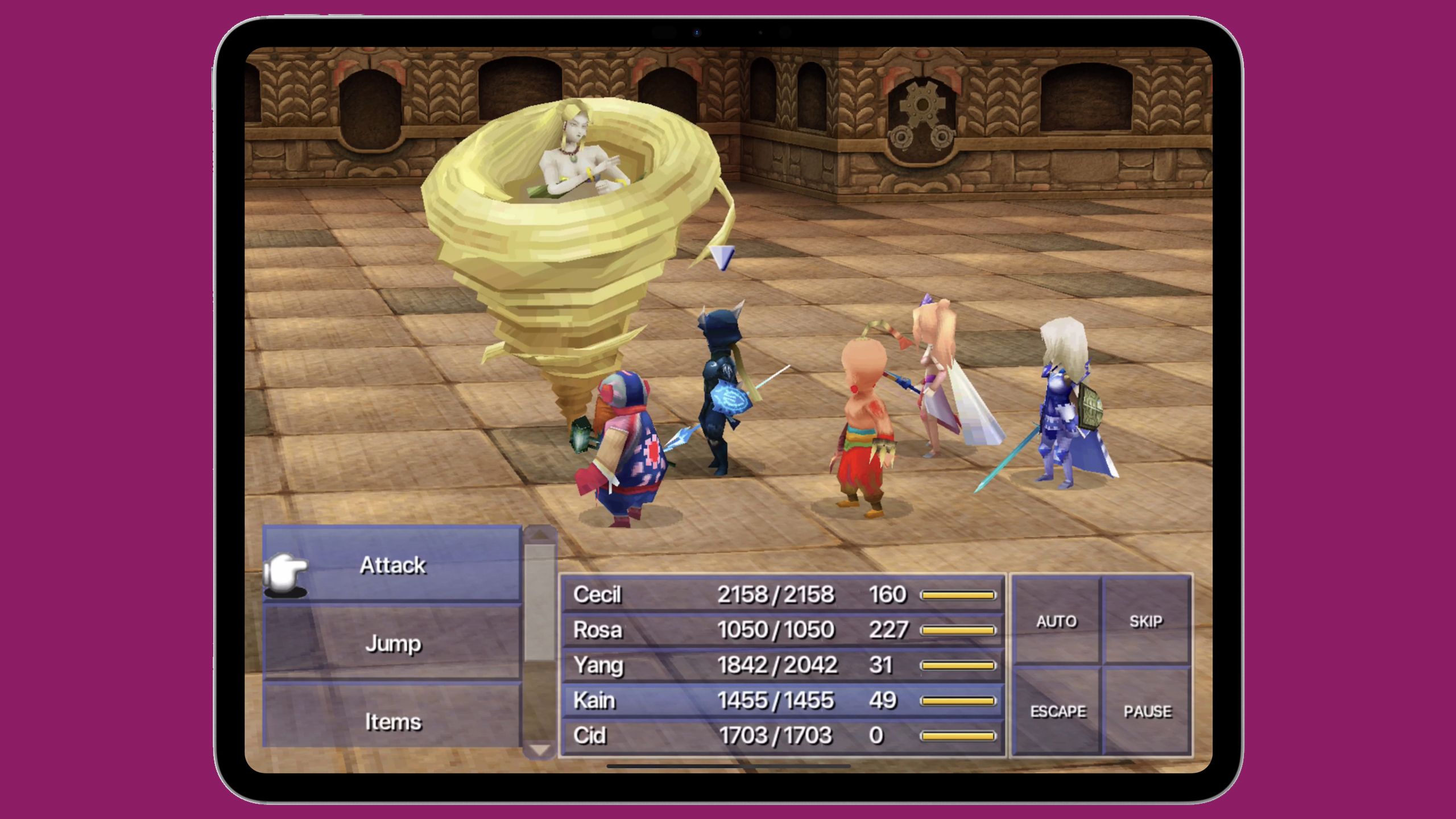 The Final Fantasy IV remake for iPad.