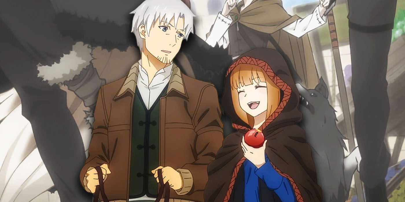 Holo and Lawrence in Spice and Wolf: Merchant Meets the Wise Wolf