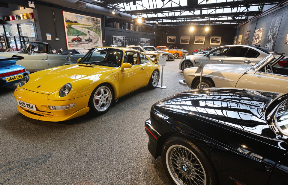 The business now runs as a classic car showroom in North London