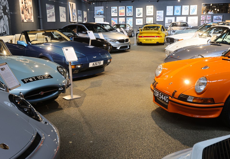 Diners can enjoy a meal while viewing the vast collection of vintage motors