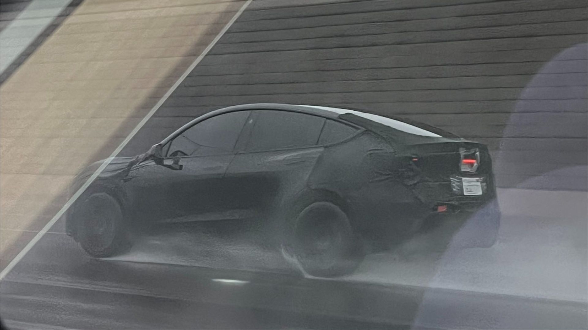 Tesla Model Y Juniper on the road