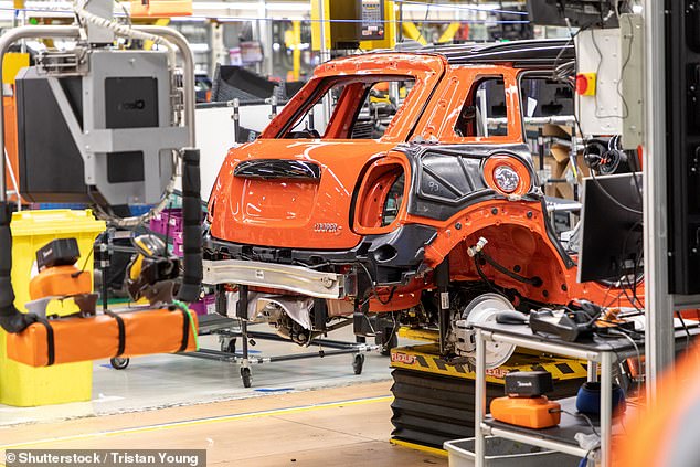 Around 64,216 new cars rolled off UK production lines last month, down 30 per cent from last year