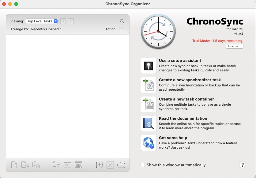 ChronoSync Organizer