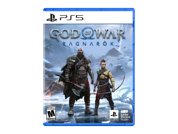 God of War Ragnarok for PlayStation 5 against a white background.