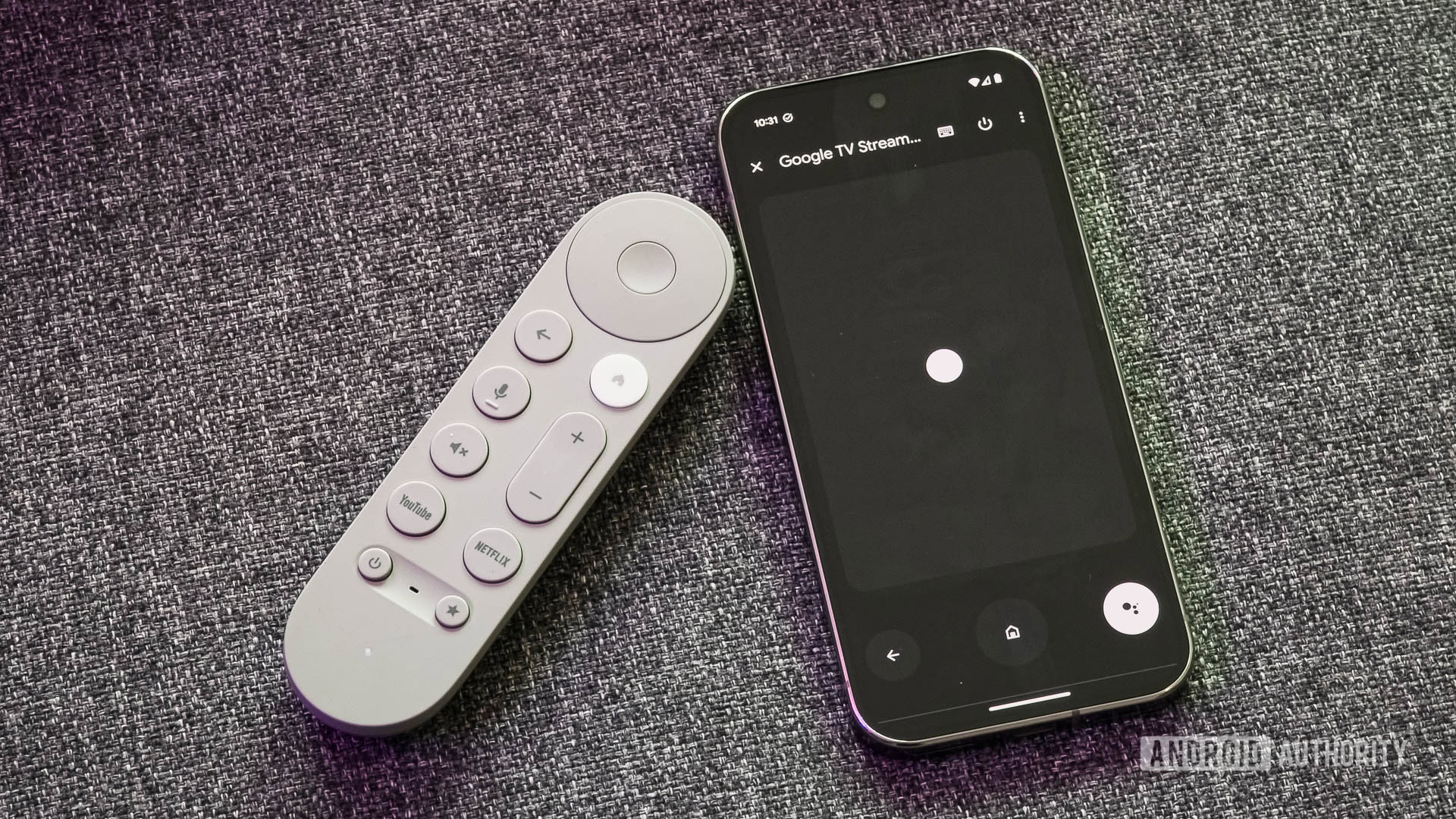 Google TV Streamer Remote with Phone App Remote