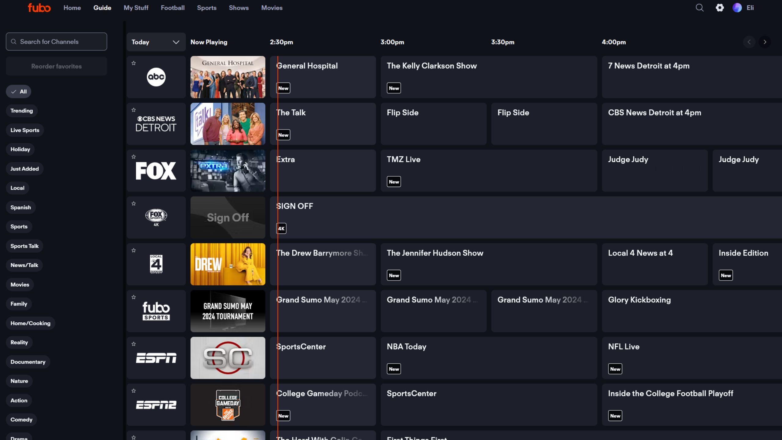 fubo tv guide